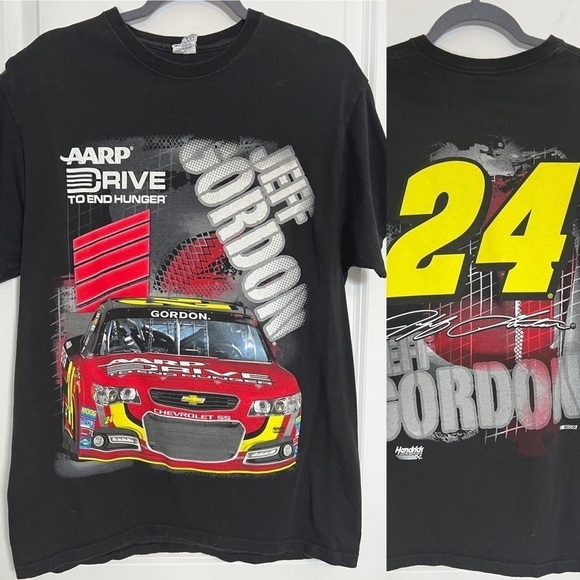 VNTG NASCAR Jeff Gordon Racing Delta Double Sided Graphic Tee - Picture 1 of 5